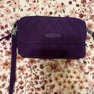 VERA BRADLEY crossbody/clutch dark purple